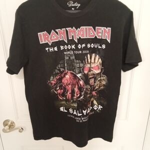 Iron Maiden Black Graphic Tour T-Shirt March 2016